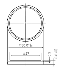 Батарейка Panasonic BR3032 Lithium 3v - 563621
