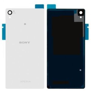 Задняя крышка Sony D6633, D6603, D6643, D6653 Xperia Z3, Z3 Dual (с адгезивной плёнкой) белая - 544054