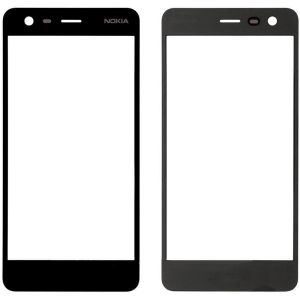Скло дисплея для ремонту Nokia 2 (2017), TA-1029 чорний - 555564