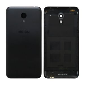 Задняя крышка Meizu M6 (M711H) с стеклом камеры и боковыми кнопками, черный - 556064