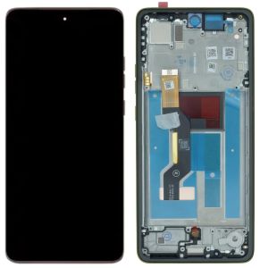 Дисплей Motorola XT2527 Moto G86 з сенсором та рамкою, green - 929412