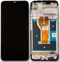 Дисплей для Realme C11 (2021) с сенсором и рамкой, черный