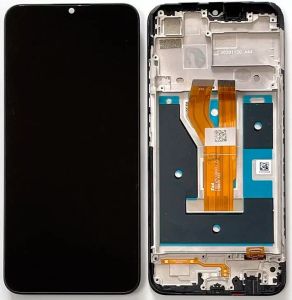 Дисплей для Realme C11 (2021) с сенсором и рамкой, черный - 915031