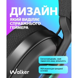 Наушники игровые Bluetooth WALKER BIG WBT-83 black - 922581 Наушники игровые Bluetooth WALKER BIG WBT-83 black - 922581