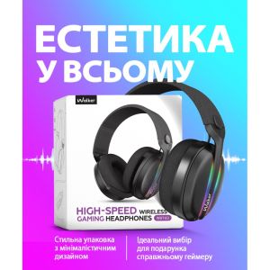 Наушники игровые Bluetooth WALKER BIG WBT-83 black - 922581 Наушники игровые Bluetooth WALKER BIG WBT-83 black - 922581