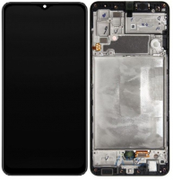 Дисплей для Samsung A325 Galaxy A32 (2021) с сенсором и рамкой Черный Оригинал GH82-25566A