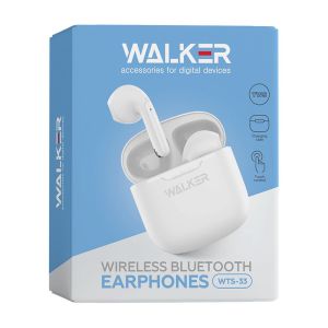 Наушники Bluetooth WALKER WTS-33 white - 915232